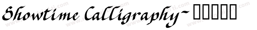 Showtime Calligraphy字体转换
